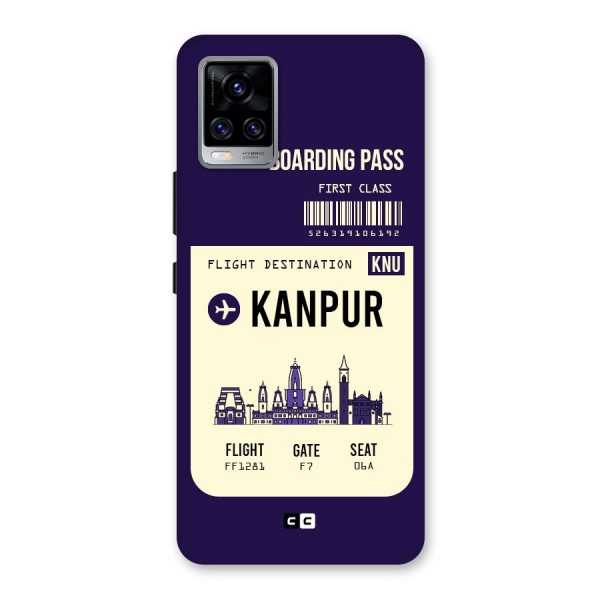 Kanpur Boarding Pass Back Case for Vivo V20 Pro