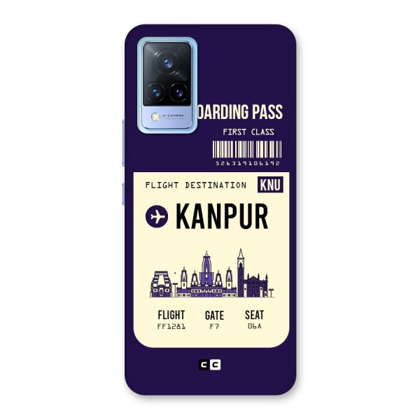 Kanpur Boarding Pass Back Case for Vivo V21 5G