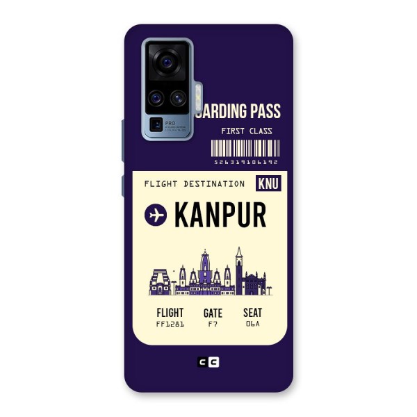 Kanpur Boarding Pass Back Case for Vivo X50 Pro