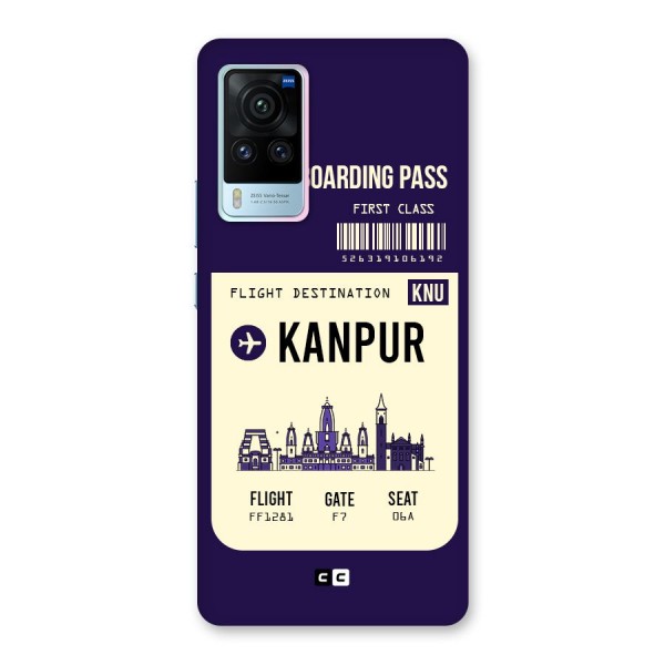 Kanpur Boarding Pass Back Case for Vivo X60 Pro