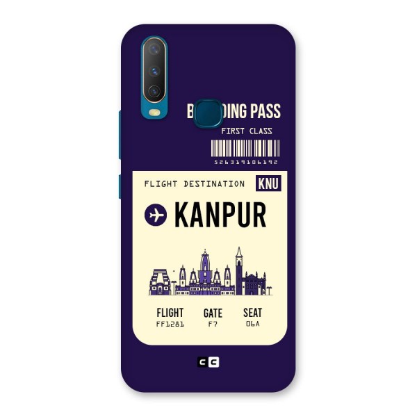 Kanpur Boarding Pass Back Case for Vivo Y12