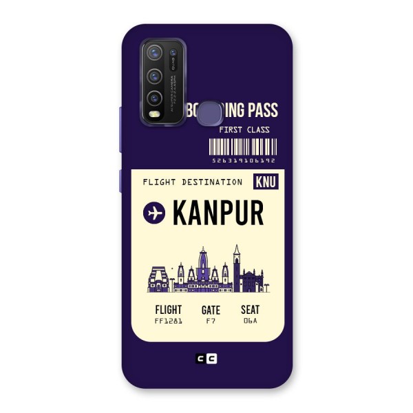 Kanpur Boarding Pass Back Case for Vivo Y30