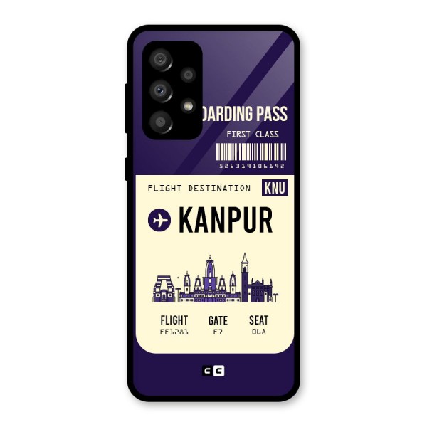 Kanpur Boarding Pass Glass Back Case for Galaxy A32