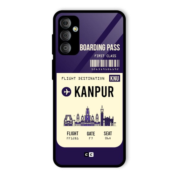 Kanpur Boarding Pass Glass Back Case for Galaxy F23