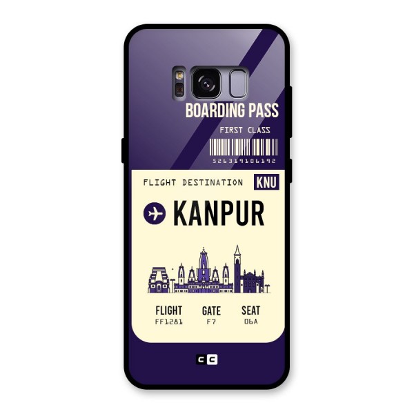 Kanpur Boarding Pass Glass Back Case for Galaxy S8