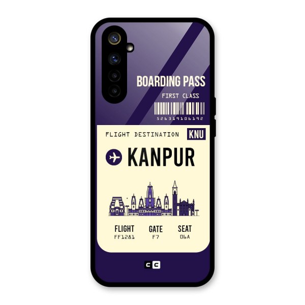 Kanpur Boarding Pass Glass Back Case for Realme 6