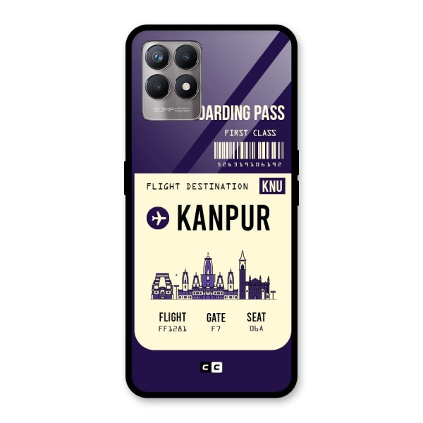 Kanpur Boarding Pass Glass Back Case for Realme 8i