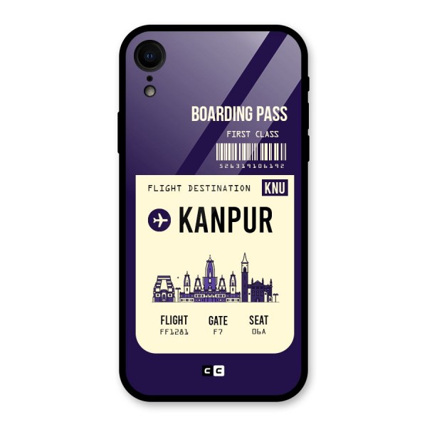 Kanpur Boarding Pass Glass Back Case for XR