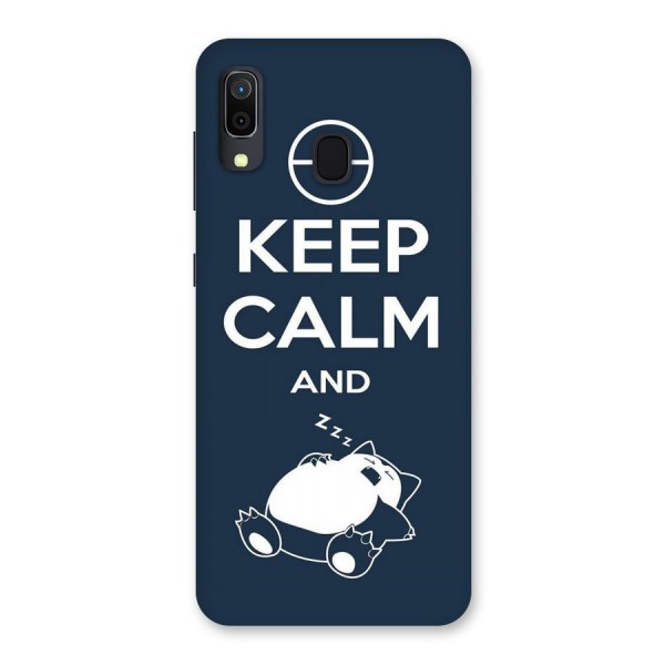 Keep Calm and Sleep Back Case for Galaxy A20