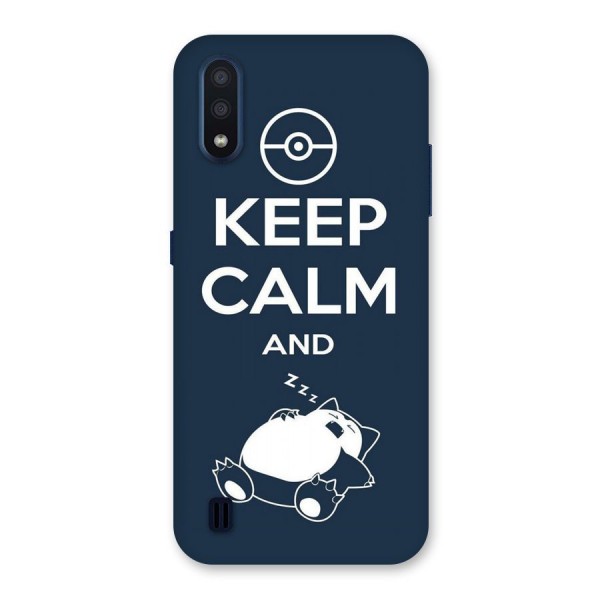 Keep Calm and Sleep Back Case for Galaxy M01