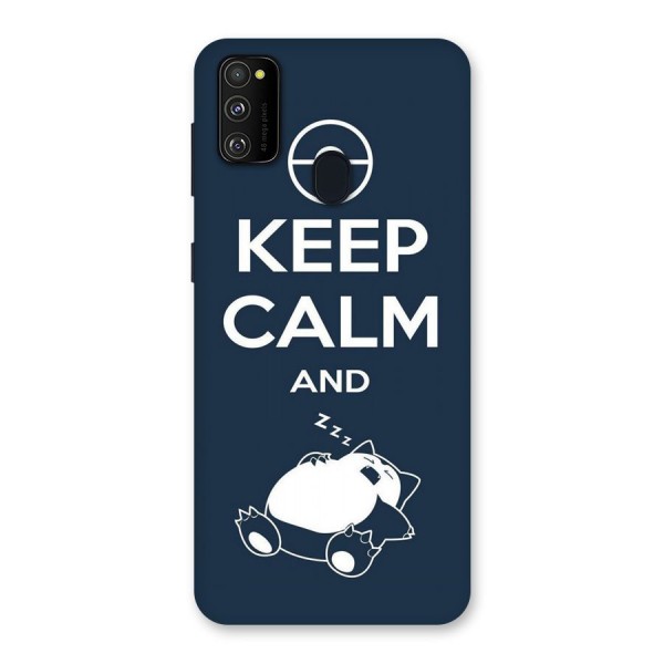 Keep Calm and Sleep Back Case for Galaxy M21