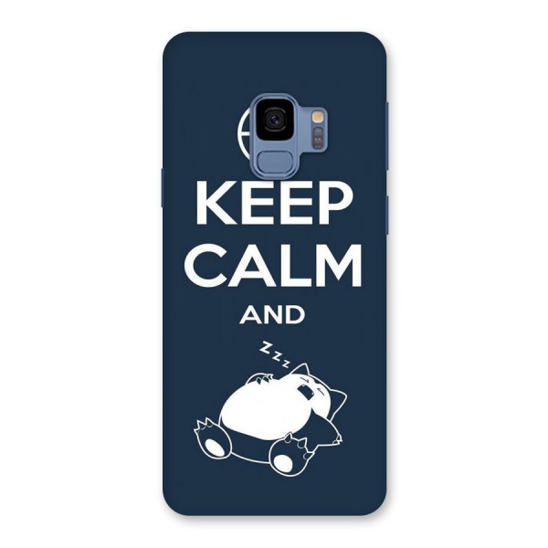 Keep Calm and Sleep Back Case for Galaxy S9