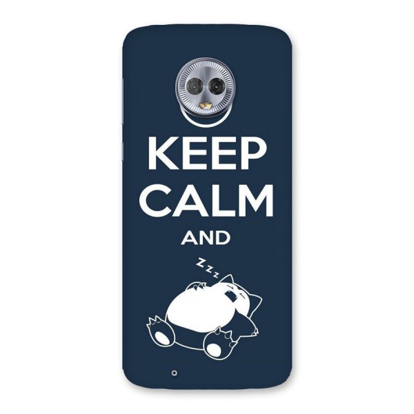 Keep Calm and Sleep Back Case for Moto G6