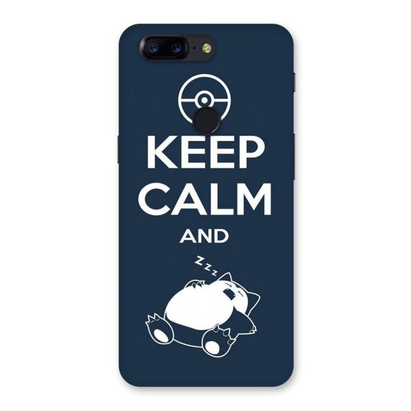 Keep Calm and Sleep Back Case for OnePlus 5T