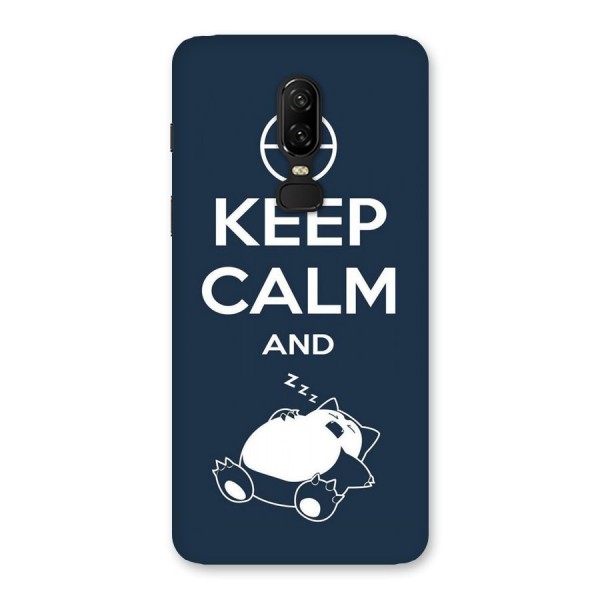 Keep Calm and Sleep Back Case for OnePlus 6