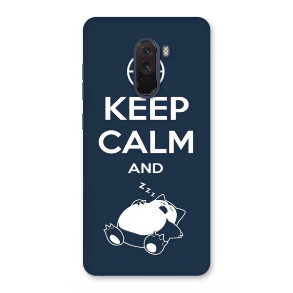 Keep Calm and Sleep Back Case for Poco F1