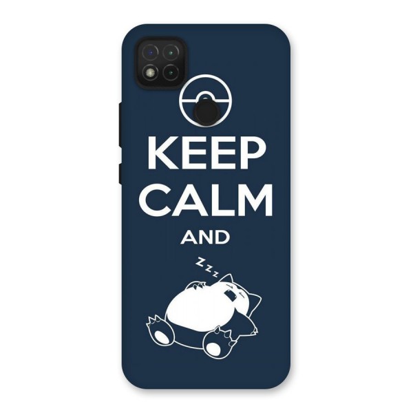 Keep Calm and Sleep Back Case for Redmi 9C