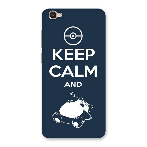 Keep Calm and Sleep Back Case for Vivo Y55s