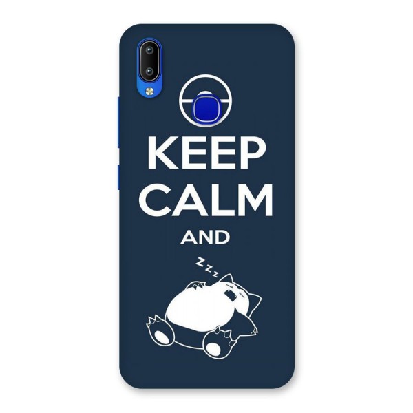 Keep Calm and Sleep Back Case for Vivo Y91