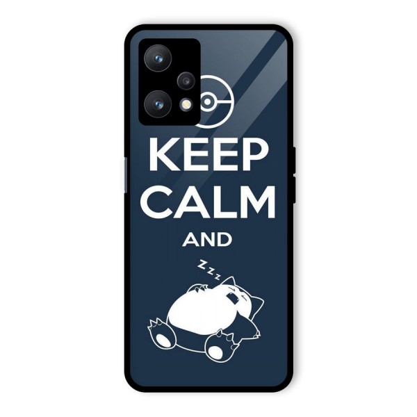 Keep Calm and Sleep Glass Back Case for Realme 9 Pro 5G