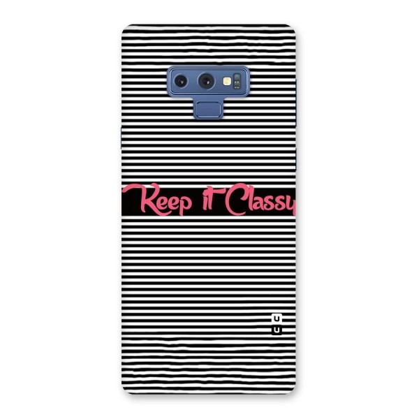 Keep It Classy Back Case for Galaxy Note 9