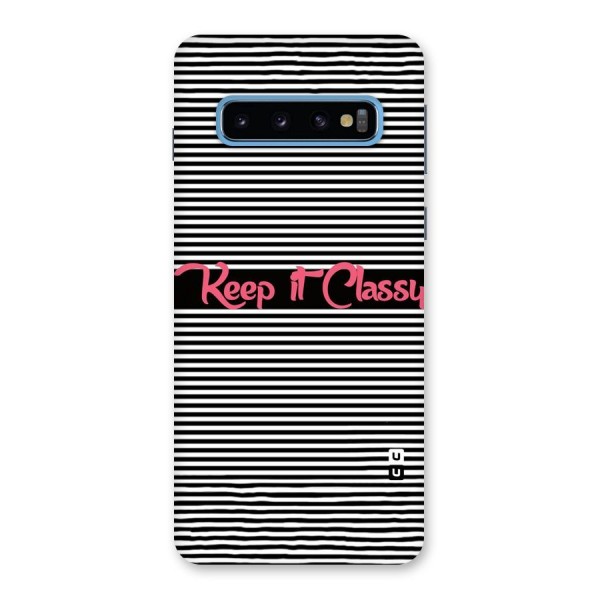 Keep It Classy Back Case for Galaxy S10