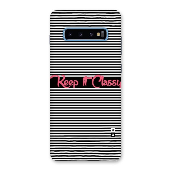 Keep It Classy Back Case for Galaxy S10 Plus