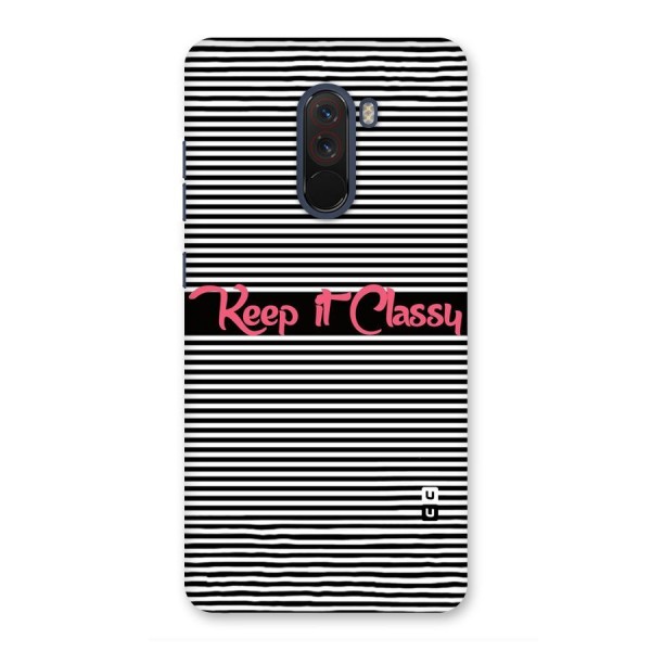 Keep It Classy Back Case for Poco F1