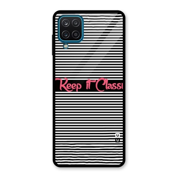 Keep It Classy Glass Back Case for Galaxy A12