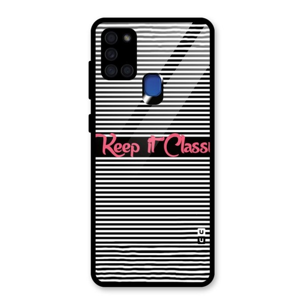 Keep It Classy Glass Back Case for Galaxy A21s