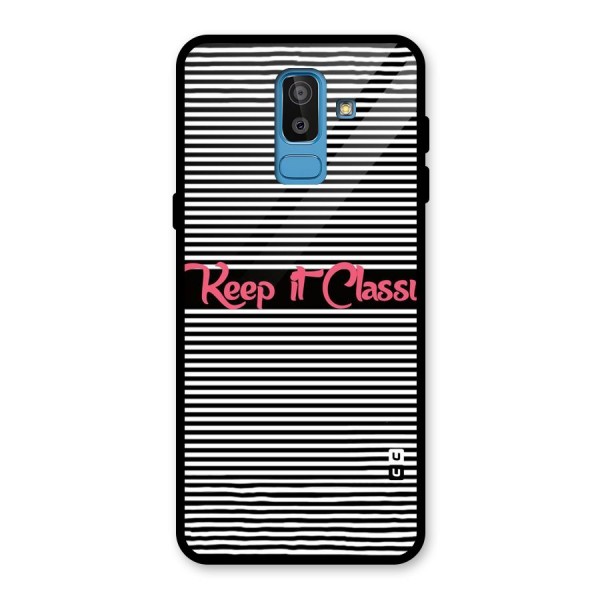 Keep It Classy Glass Back Case for Galaxy J8