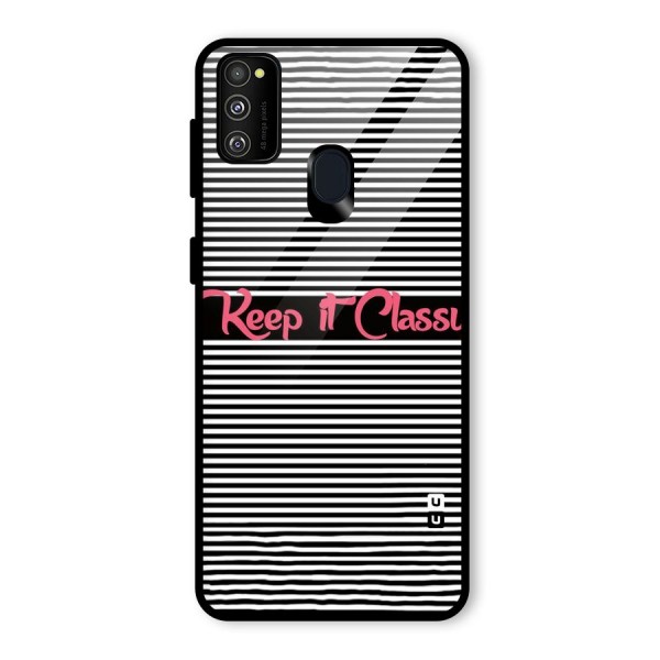 Keep It Classy Glass Back Case for Galaxy M21