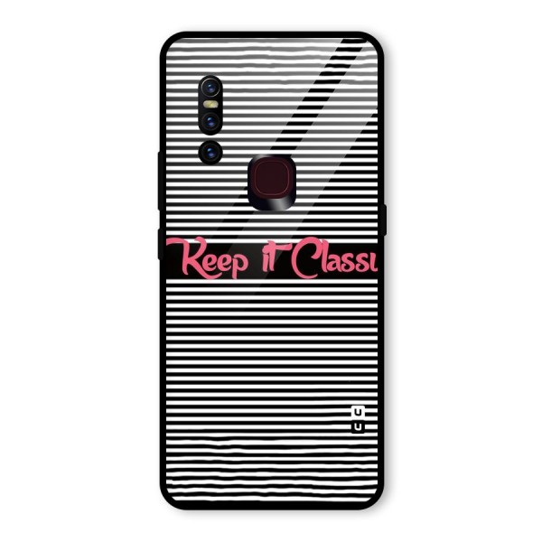 Keep It Classy Glass Back Case for Vivo V15