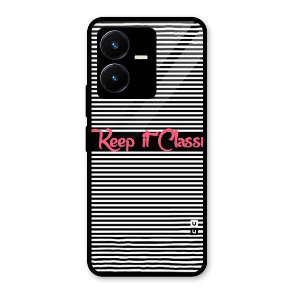 Keep It Classy Glass Back Case for Vivo Y22