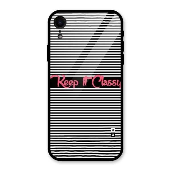 Keep It Classy Glass Back Case for XR