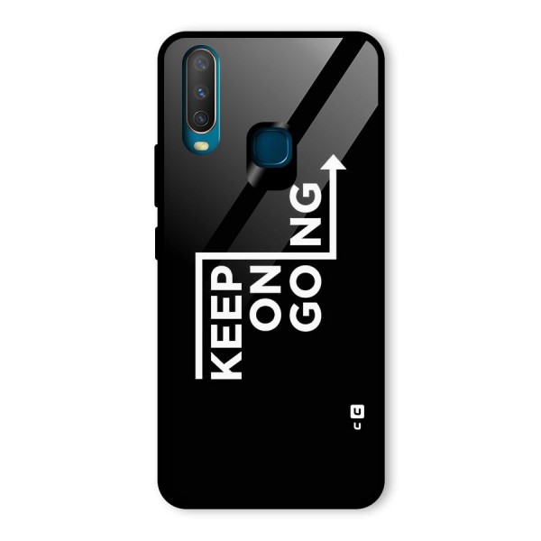 Keep On Going Glass Back Case for Vivo Y12