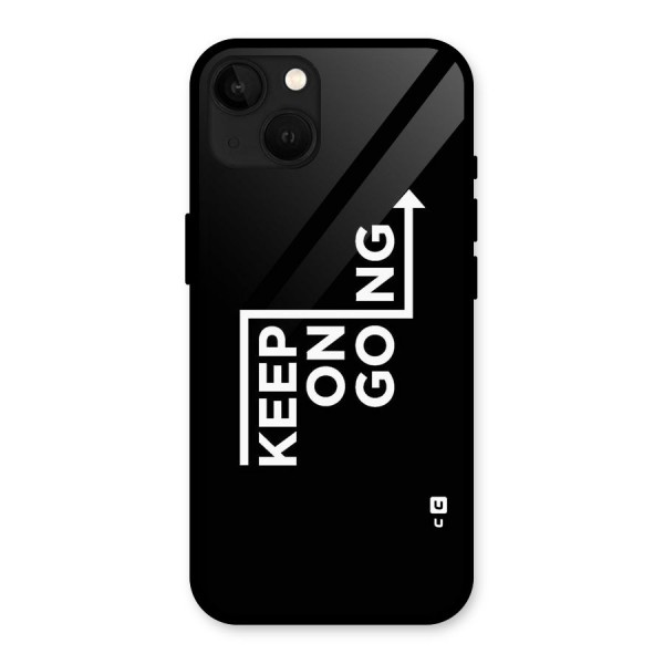 Keep On Going Glass Back Case for iPhone 13