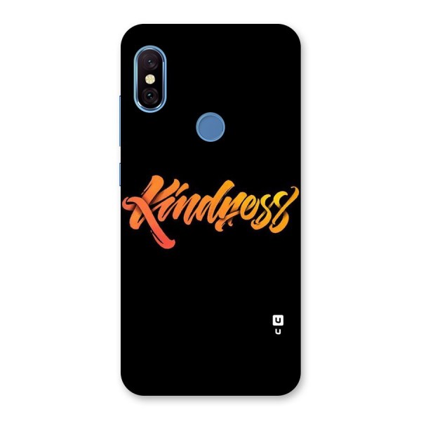 Kindness Back Case for Redmi Note 6 Pro