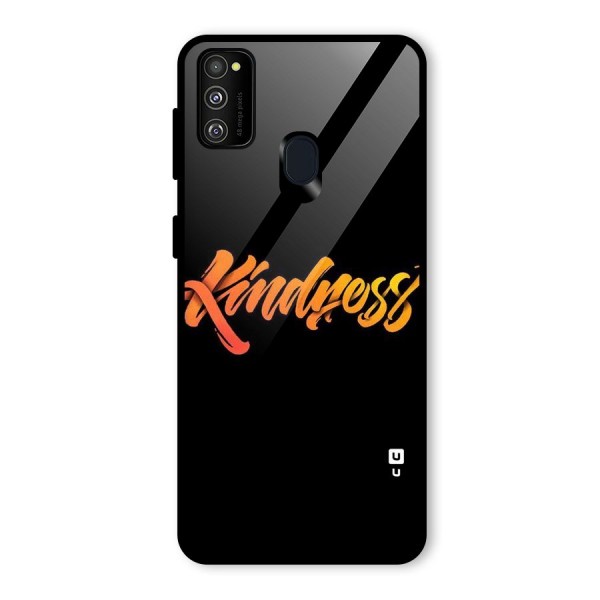 Kindness Glass Back Case for Galaxy M21