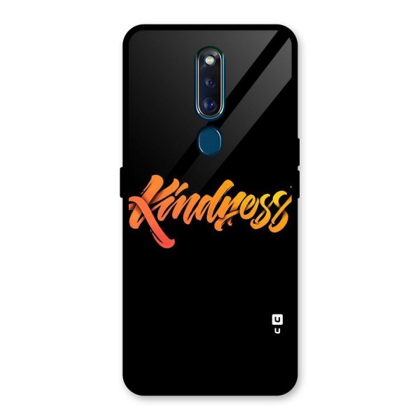 Kindness Glass Back Case for Oppo F11 Pro