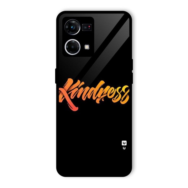 Kindness Glass Back Case for Oppo F21 Pro 4G