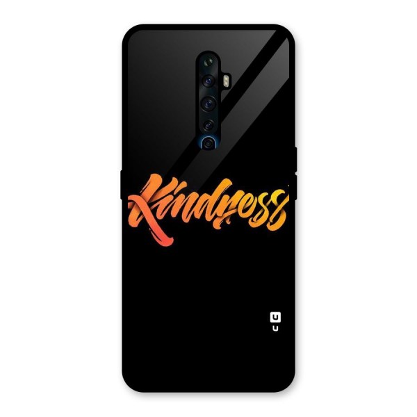 Kindness Glass Back Case for Oppo Reno2 Z