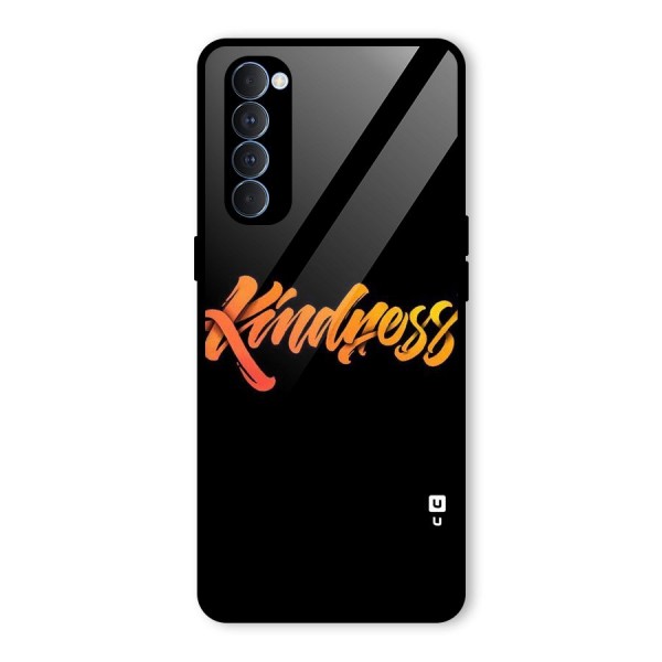 Kindness Glass Back Case for Oppo Reno4 Pro