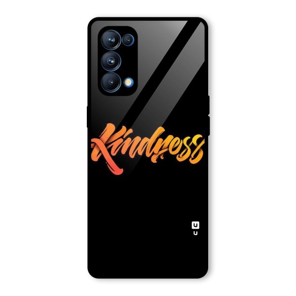 Kindness Glass Back Case for Oppo Reno5 Pro 5G