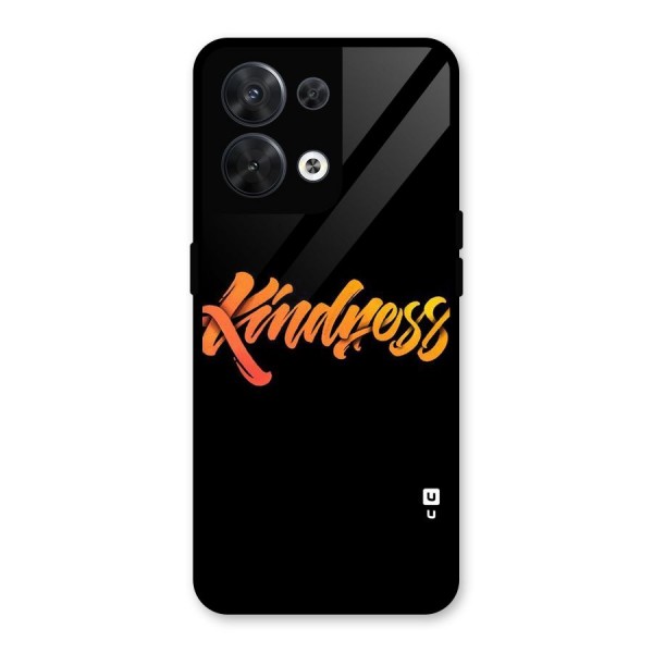 Kindness Glass Back Case for Oppo Reno8 5G