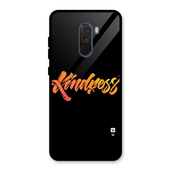 Kindness Glass Back Case for Poco F1