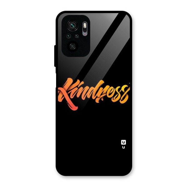 Kindness Glass Back Case for Redmi Note 10