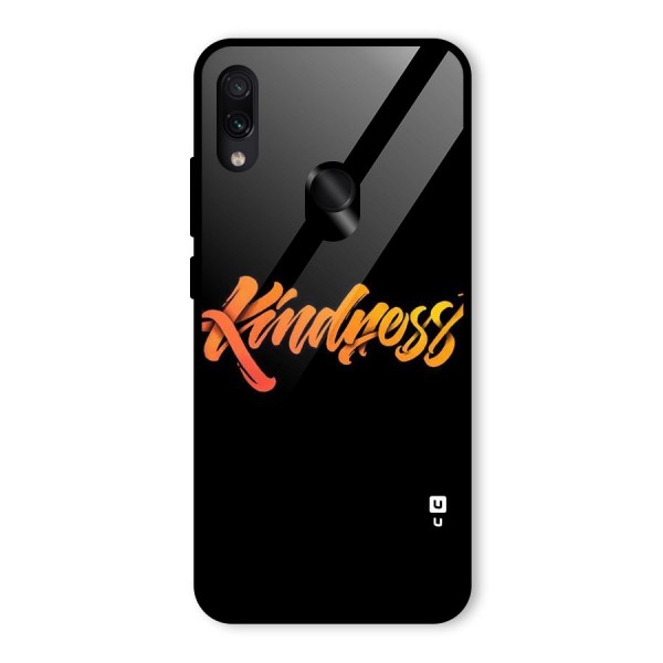 Kindness Glass Back Case for Redmi Note 7