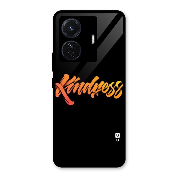 Kindness Glass Back Case for Vivo T1 Pro