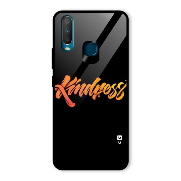 Kindness Glass Back Case for Vivo Y12